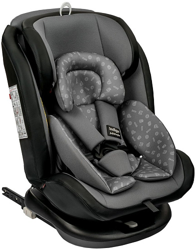 Детское автокресло Indigo Advanced Isofix (серый/черный)