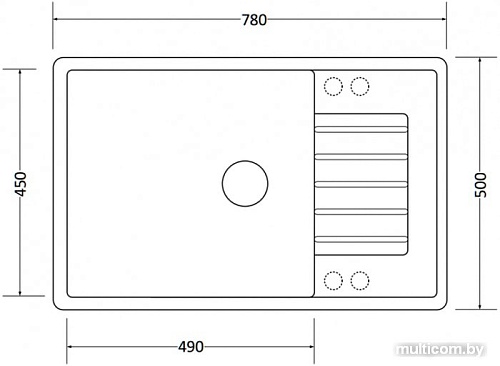Кухонная мойка ZorG Dello 78 (серый жемчуг)