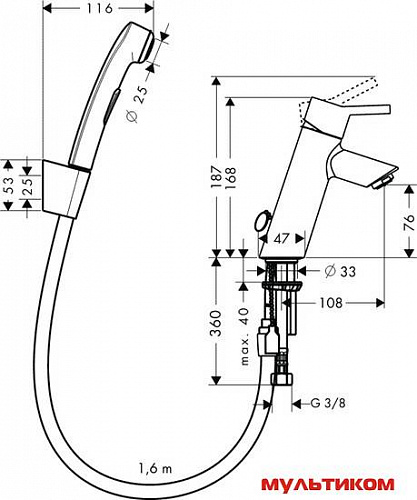 Смеситель Hansgrohe Talis S2 32140000