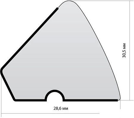 Профиль резиновый Rasson U-118 70.026.57.0