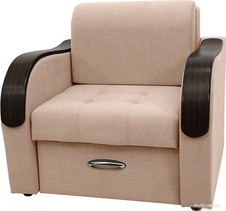 Кресло Сириус Лидер-1 НПБ 105x110 (Eva 33 велюр коричневый)