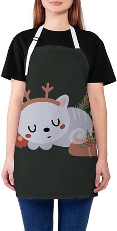 Фартук JoyArty Котик с рожками ap_380801