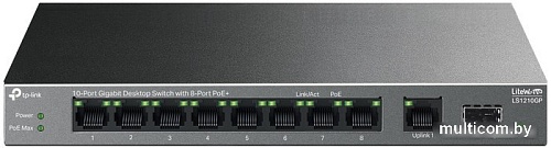 Неуправляемый коммутатор TP-Link LiteWave LS1210GP V1