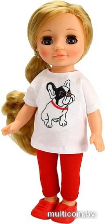 Кукла Весна Ася с бульдожкой 28 см
