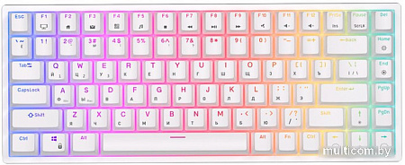 Клавиатура Royal Kludge RK84 RGB (белый, RK Red)