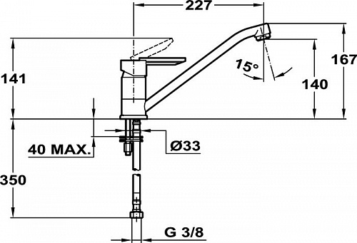 Смеситель TEKA MF-2 Forum (81.9113.12)