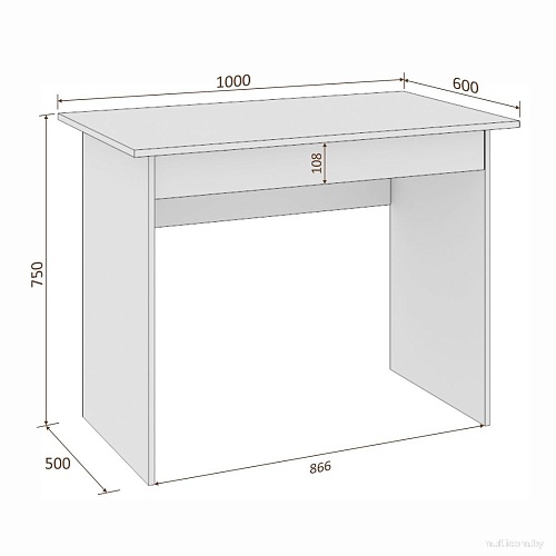 Стол Кортекс-мебель Эльф 100-1ш (дуб сонома)