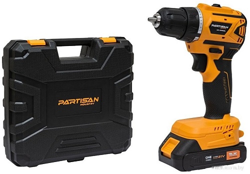 Дрель-шуруповерт Partisan AD-2155BL (с 2-мя АКБ, кейс)