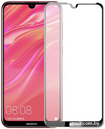 Защитное стекло Case 111D для Huawei Y7s (черный глянец)