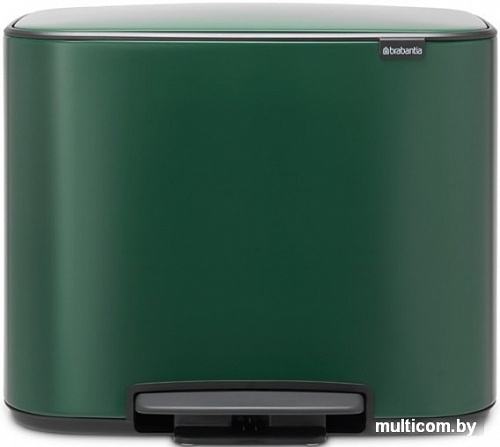 Brabantia Bo Pedal Bin 3 x 11л (зеленая сосна)