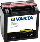 Мотоциклетный аккумулятор Varta YTX14-4, YTX14-BS 512 014 010 (12 А/ч)
