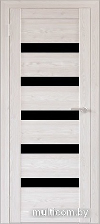 Межкомнатная дверь Юни Бона 03 (ч) 70x200 (лиственица сибиу/черное белое)