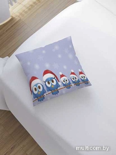 Чехол на подушку JoyArty Совы готовы к празднику sl_20033