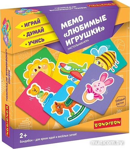 Развивающая игра Bondibon Мемо Любимые игрушки ВВ3910