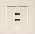 Розетка USB Mutlusan Rita 2220 449 0102