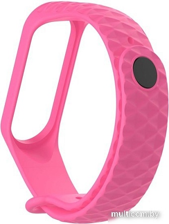 Ремешок Xiaomi ребристый для Mi Band 3 (розовый)