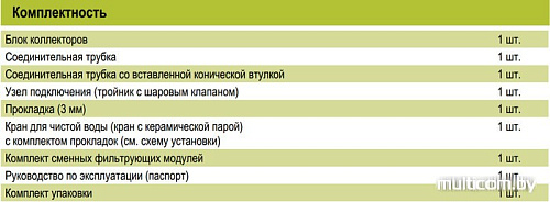 Стационарная система &quot;под мойкой&quot; АКВАФОР Кристалл Эко