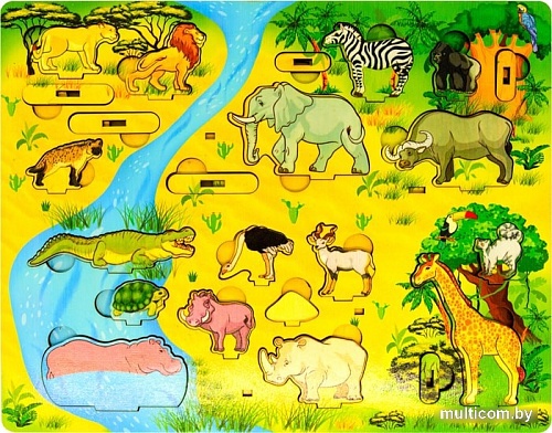 Мозаика/пазл Нескучные игры Африка. Водопой на Лимпопо 7990