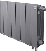Биметаллический радиатор Royal Thermo PianoForte 300 Silver Satin (8 секций) нижнее подключение
