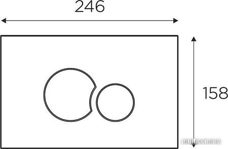 Панель смыва Idrospania Belen 30360 (белый глянец)