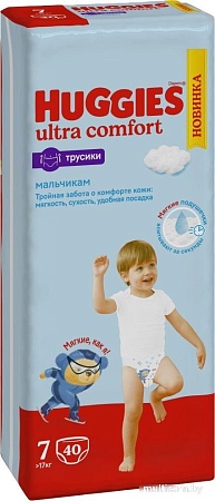 Трусики-подгузники Huggies Ultra Comfort Mega 7 Boy (40 шт)