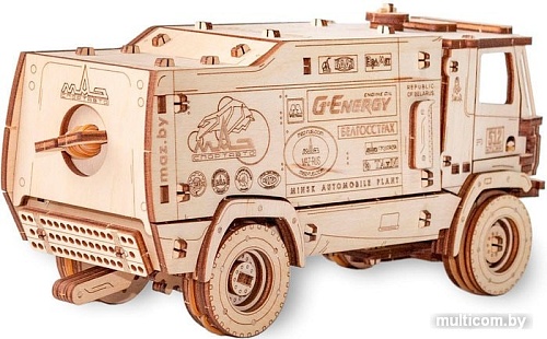 Сборная модель Eco-Wood-Art МАЗ-5309RR 1:30