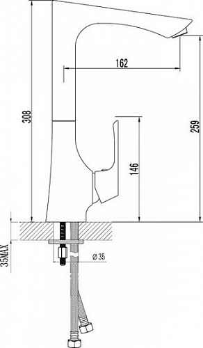 Смеситель Lemark UNIT LM4505C