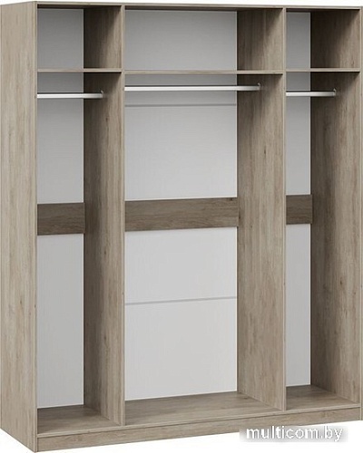 Шкаф распашной Трия Эмбер СМ-348.07.013 (баттл рок/серый глянец)