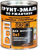 Грунт-эмаль Dali По ржавчине 3 в 1 0.75 л (винно-красный)
