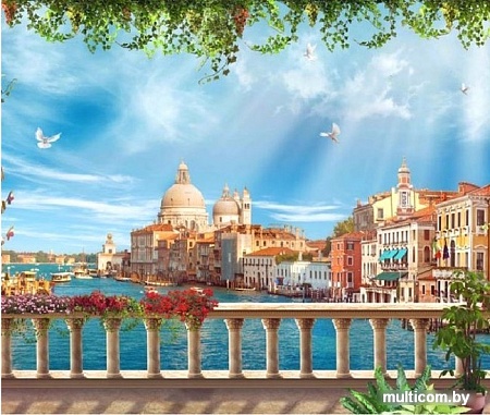 Фотообои Citydecor Венеция фреска 2 с защитным покрытием 300x254