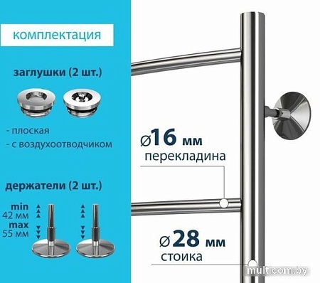 Полотенцесушитель Stelmix ВПС П4 400x600 (БП, 3/4")