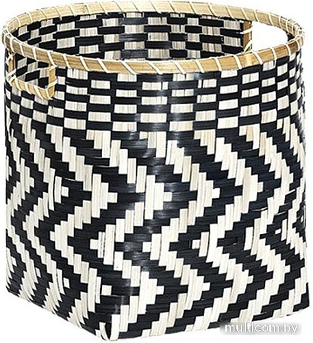 Корзина Natural House Зигзаг DC15L (черный/белый)