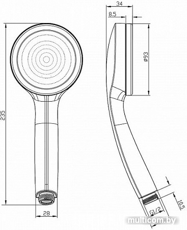 Душевая лейка IDDIS SpaHome SPA1F00i18