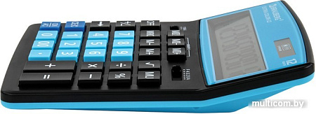 Бухгалтерский калькулятор BRAUBERG Extra Color-12-BKBU 250476 (черный/голубой)
