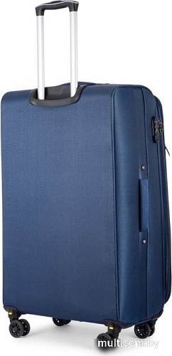 Чемодан-спиннер Solier STL2240 (M, синий/коричневый)