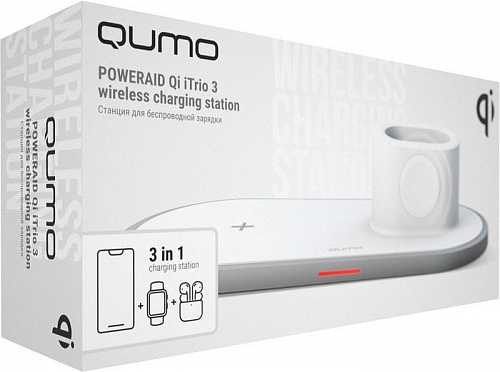Беспроводное зарядное QUMO PowerAid Qi iTrio 3