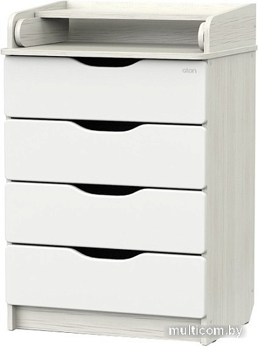 Детский комод Атон Мебель Сириус 604 Wood (древесина белая)