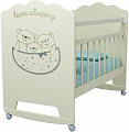 Классическая детская кроватка VDK Love Sleeping колесо-качалка (слоновая кость)