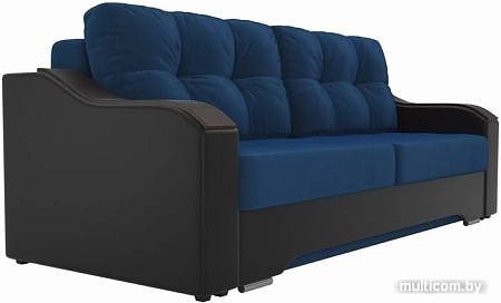 Диван Лига диванов Браун 102165 (синий/черный)
