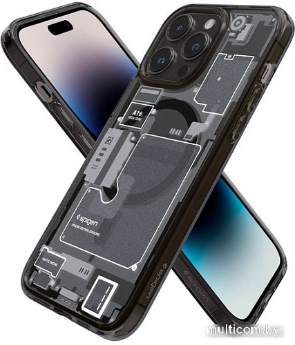 Чехол для телефона Spigen Ultra Hybrid Zero One (MagFit) для iPhone 14 Pro Max ACS05539 (темно-серый)