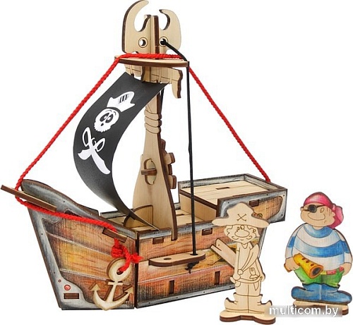 3Д-пазл Woody Пиратский корабль Карамба 00761