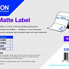 Самоклеящаяся бумага Epson PE Matte Label 102мм x 76мм 365 этикеток 109 г/м2 C33S045548