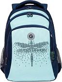 Школьный рюкзак Grizzly RG-461-1 (синий/мятный)