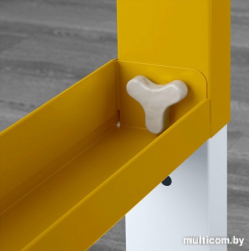 Письменный стол Ikea Поль (белый/синий) [391.289.55]