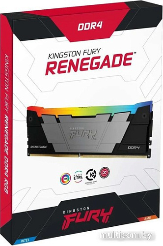 Оперативная память Kingston FURY Renegade RGB 4x8ГБ DDR4 3200 МГц KF432C16RB2AK4/32