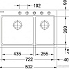 Кухонная мойка Franke Fiji FIG 620-80 (оникс)