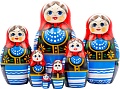 Развивающая игра Брестская Матрешка В польском народном костюме (набор 7 шт)