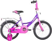Детский велосипед Novatrack Vector 16 2020 163VECTOR.LC20 (фиолетовый/розовый)