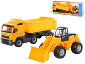 Полесье Volvo автомобиль-самосвал с полуприцепом+трактор-погрузчик 0384