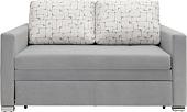 Диван Krones Афродита 195x100 (велюр/жаккард/серый/рисунок молочно-серый)
